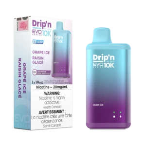 DRIP'N BY ENVI EVO 10K DISPOSABLE - GRAPE ICE