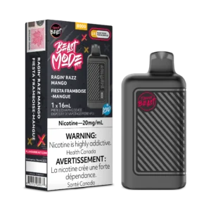 Flavour Beast Beast Mode 8K Disposable - Ragin' Razz Mango Iced