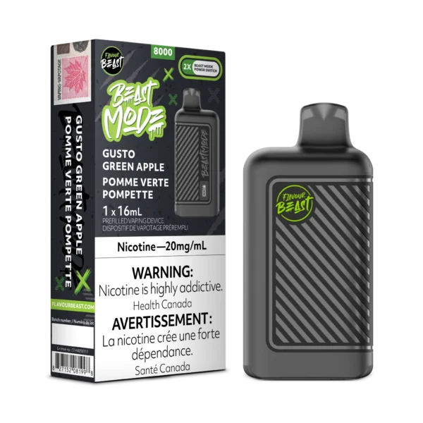 Flavour Beast Beast Mode 8K Disposable - Gusto Green Apple