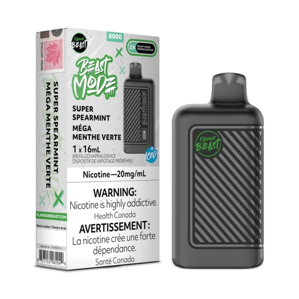 Flavour Beast Beast Mode 8K Disposable - Super Spearmint Iced