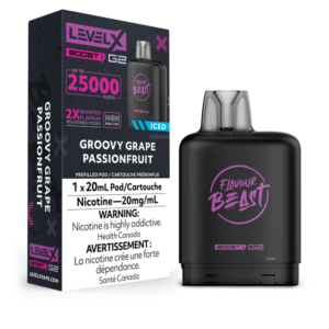 Level X Flavour Beast Boost G2 Pod - Groovy Grape Passionfruit Iced