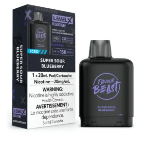Level X Flavour Beast Boost G2 Pod - Super Sour Blueberry Iced